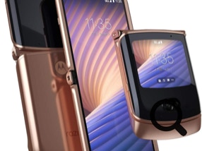 Razr 5G | Unlocked| Made for US by Motorola | 8/256GB | 48MP Camera | 2020 | Blush Gold